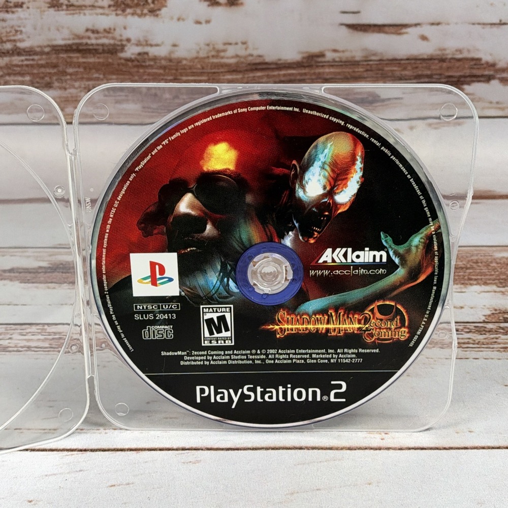 Shadow Man 2econd Coming PS2 PlayStation 2 Disc Only Resurfaced Tested Works
